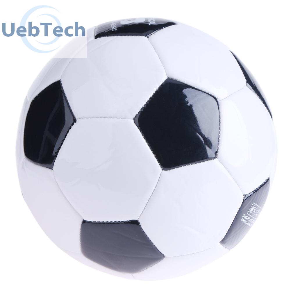 Quả bóng đá mềm màu trắng đen size tiêu chuẩn Uebtech NO.3