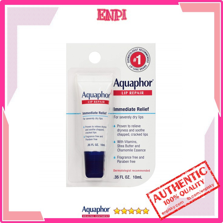 Dưỡng môi khô nẻ Aquaphor Lip Repair