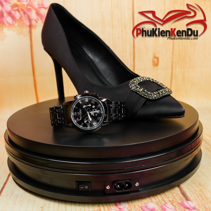 Bàn xoay, đế xoay 360, size 25CM, tải 20KG, xoay mô hình, xoay kính mát, giày dép, dùng điện 220V - TURNTABLE BKL