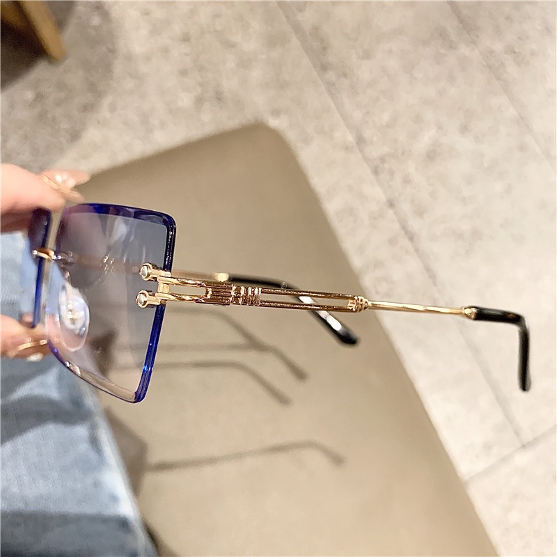 Kính Mát Không Gọng Phong Cách Âu Mỹ Thời Trang Cho Nữ