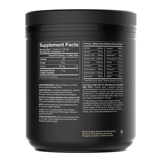 [Mẫu Mới] Collagen peptides,m- Collagen thuỷ phân Sports Research USA Chống Lão Hoá GYM-KETO 454gr