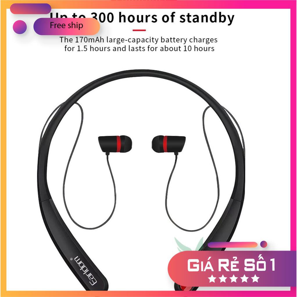 Tai nghe Bluetooth thể thao Chạy Bộ Đeo Cổ siêu Bass Earldom BH13 Kết Nối không dây Chắn Chắn Pin Trâu Bảo Hành 12 Tháng