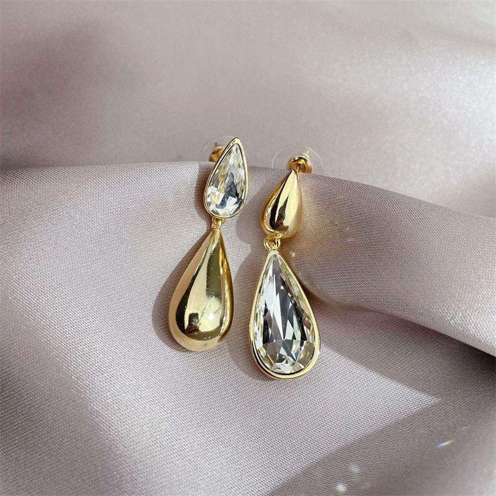 Bông Tai Hình Giọt Nước Lấp Lánh Thanh Lịch Dành Cho Nữ