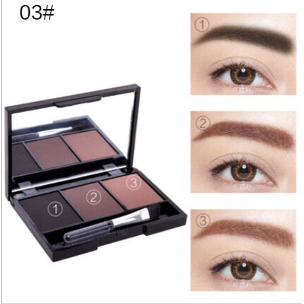 Tri-color eyebrow powder, waterproof, sweatproof, natural and not easy to change color. Eyebrow pencil, contour, long-lasting eyebrow, very thin eyeliner