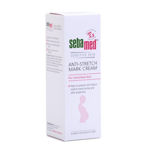 KEM NGĂN NGỪA VÀ LÀM GIẢM VẾT RẠN KHI MANG THAI VÀ SAU SINH SEBAMED PH 5.5 ANTI STRETCH MARK CREAM 200ML CHÍNH HÃNG - 61