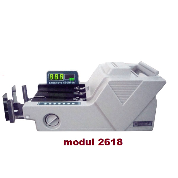 Máy đếm tiền Modul 2618 3 số đêm lưu 1100 Tờ/ Phút - BH 12 tháng