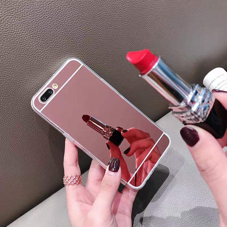 Ốp điện thoại tráng gương cho OPPO F11 PRO REALME C2 F11 F1S REALME 5 PRO A31 REALME 3 PRO RENO 2F A39 A57 A77 A59