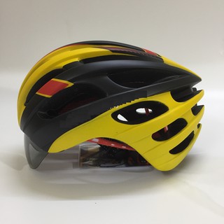Mũ bảo hiểm xe đạp chính hãng JC Helmet JC25 đen vàng mới 100%