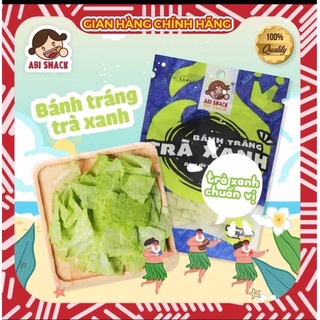 Bánh tráng abi vị matcha - abi snack