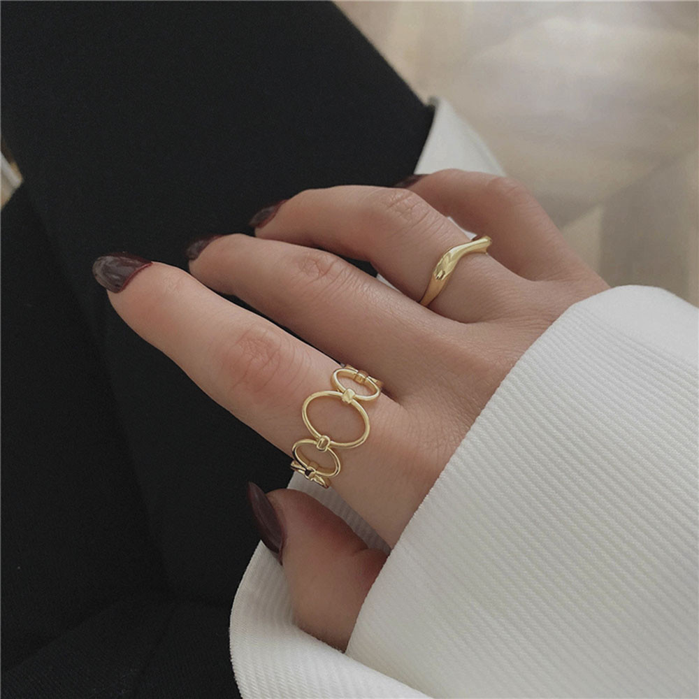 Bộ 2 Nhẫn Tạo Hình Độc Đáo Thời Trang Cho Nữ