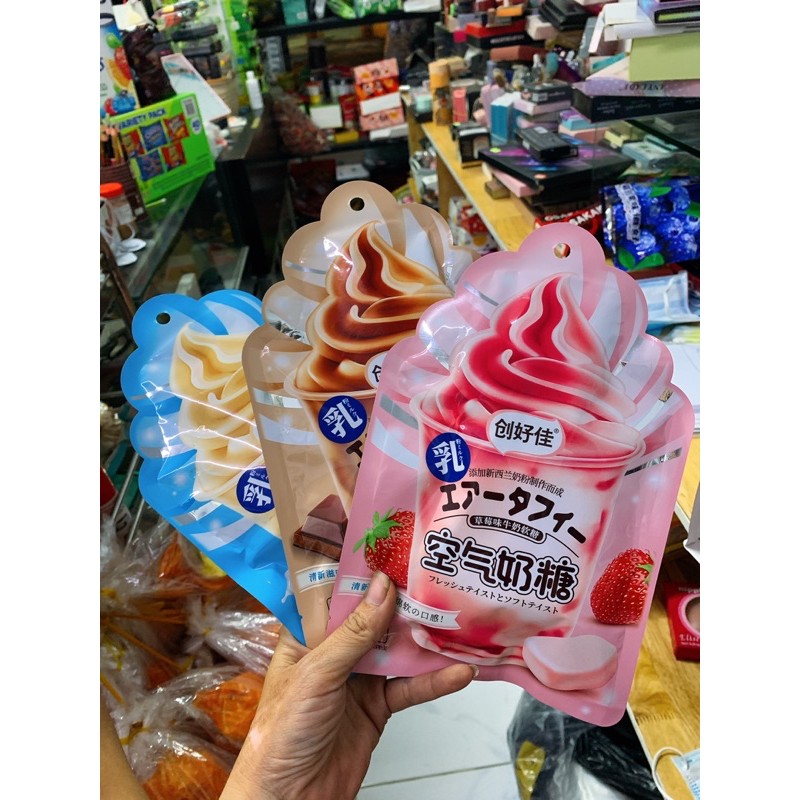 kẹo cream sữa đủ vị
