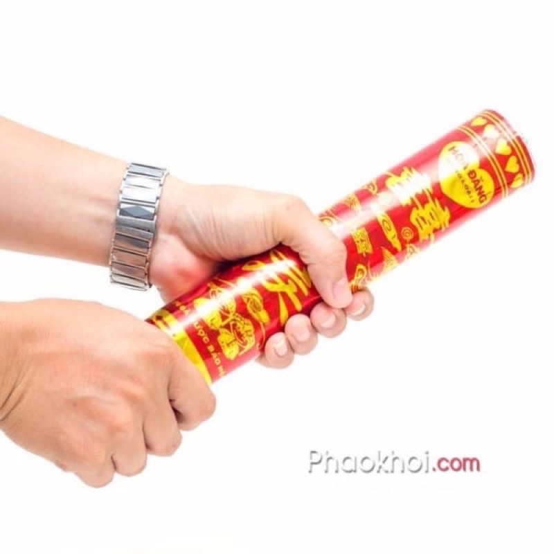 Ống phụt xoay giấy kim tuyến dài 20cm cho tiệc sinh nhật,lễ cưới,khai trương,party