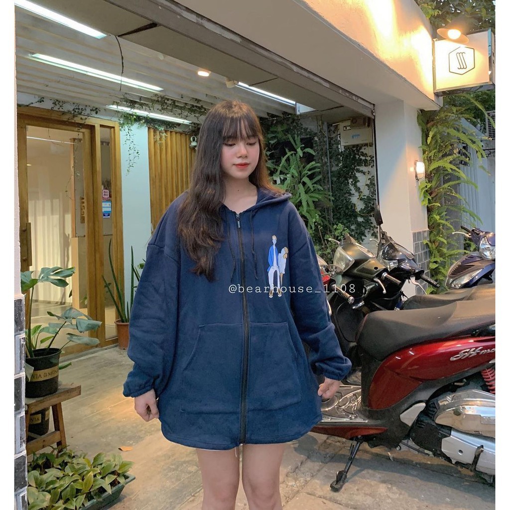 ÁO KHOÁC COUPLE Xanh Bơ - Áo Khoác Hoodie Zip Love Nam Nữ Unisex 3 Màu | BigBuy360 - bigbuy360.vn