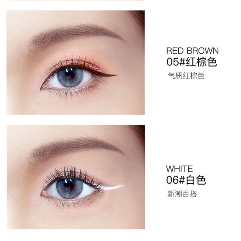 [Hàng mới về] Bút kẻ mắt dạng lỏng chống nước chống mồ hôi màu sắc thời trang tiện dụng