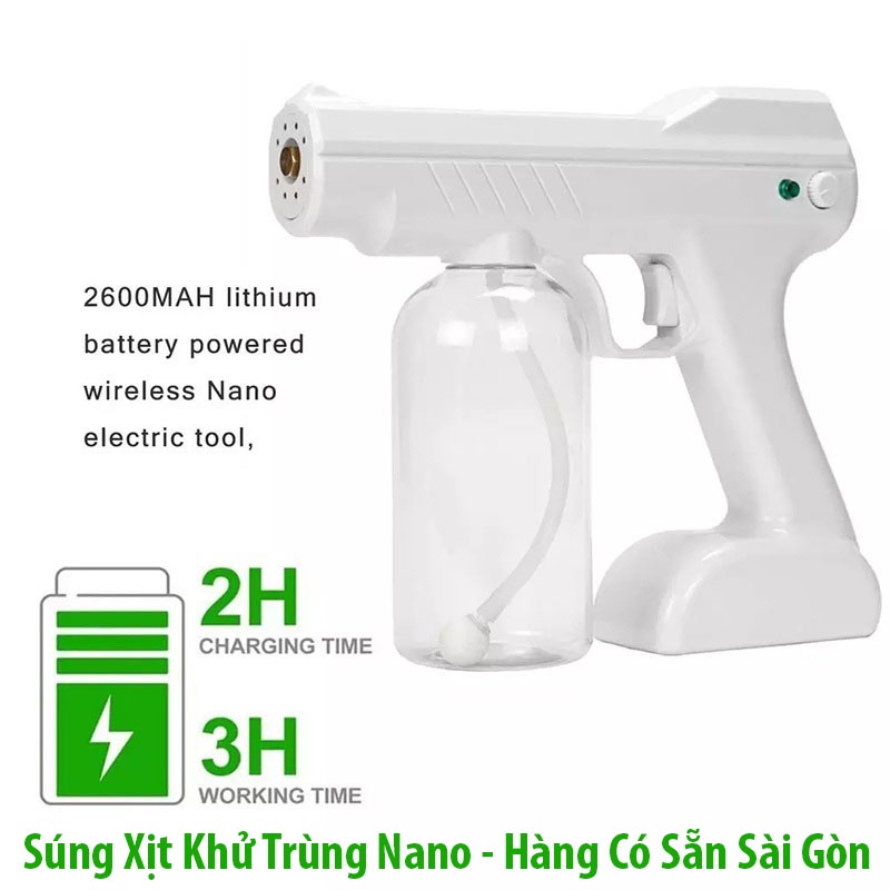 ( Hàng Có Sẵn ) Súng Xịt Khử Trùng Nano Khử Trùng Nhiệt Độ Tiện Dụng Yj-01 - Máy Phun Khử Trùng Nano 10w 800ml Tiện Dụng