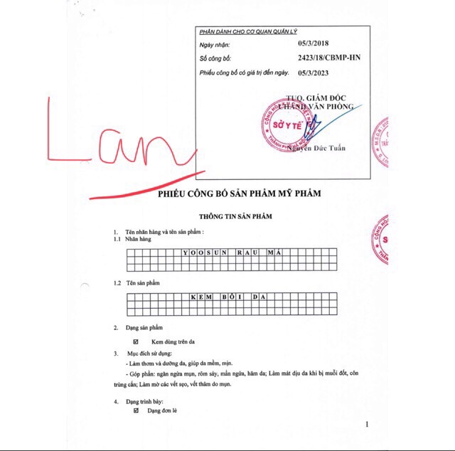 YOOSUN Centella 25g ngừa mụn, mát da , tránh sẹo