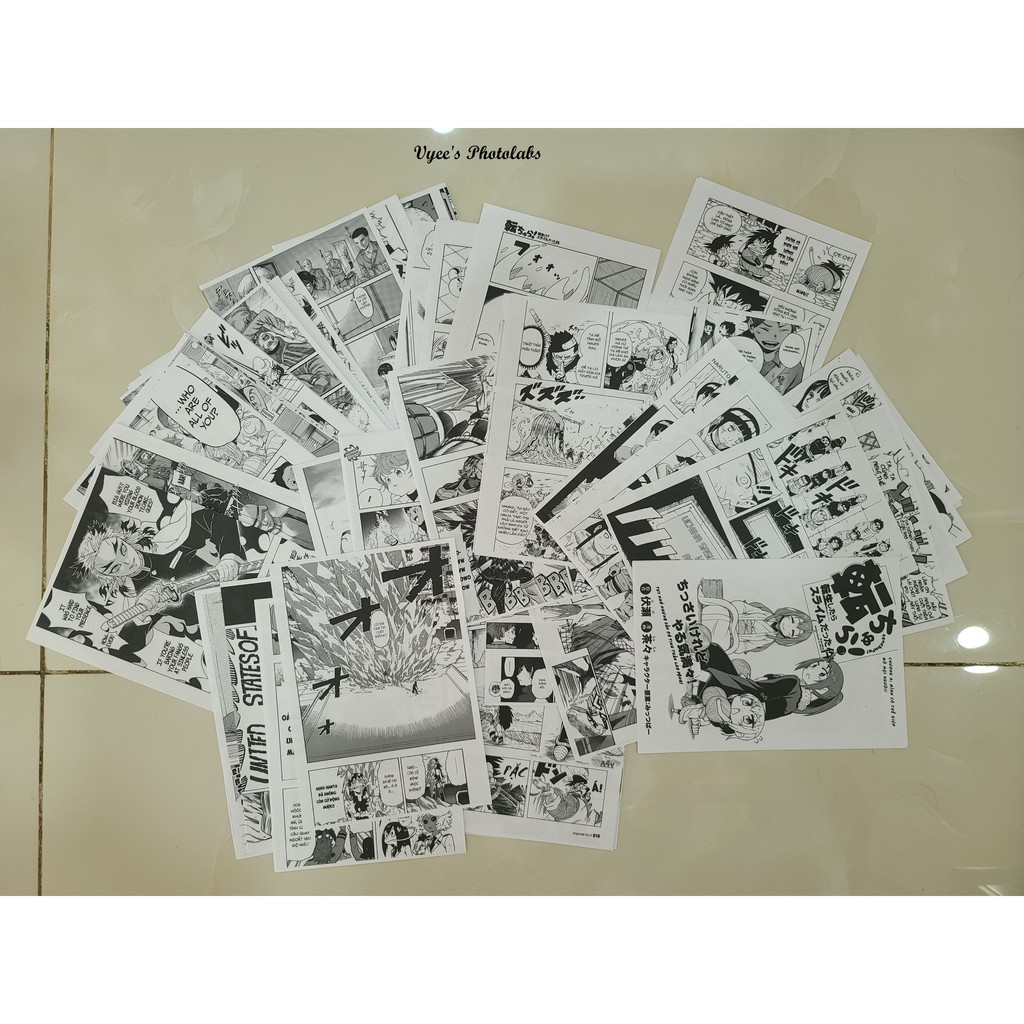 In ảnh manga dán tường theo yêu cầu - có keo sẵn