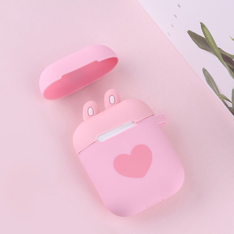 Vỏ Bọc Silicone In Họa Tiết Dành Cho Hộp Sạc Tai Nghe Airpods 1 2