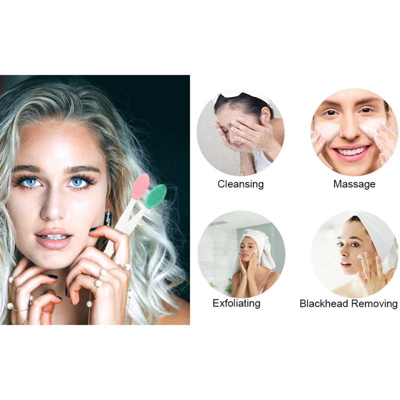 Cọ Môi Hai Đầu Silicone Tẩy Tế Bào Chết YOUYO