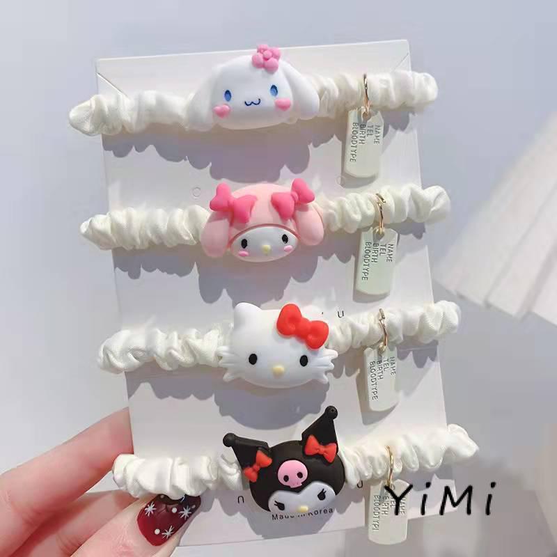 Dây Buộc Tóc Cao Su Cỡ Lớn Họa Tiết Hoạt Hình Đáng Yêu Cho Nữ