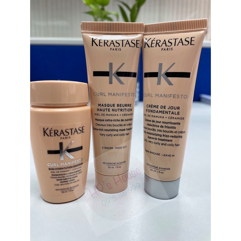 Set chăm sóc tóc KERASTASE dành cho tóc xoăn - size mini