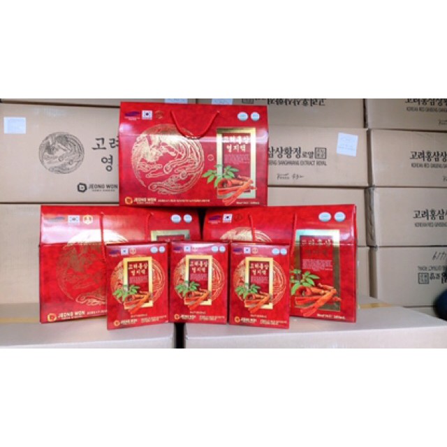 Nước Hồng Sâm Linh Chi Hàn Quốc JeongWon hộp 30 gói