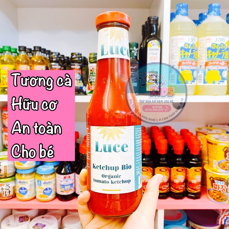 SỐT TƯƠNG CÀ CHUA/KETCHUP HỮU CƠ 480g MẫU Mới