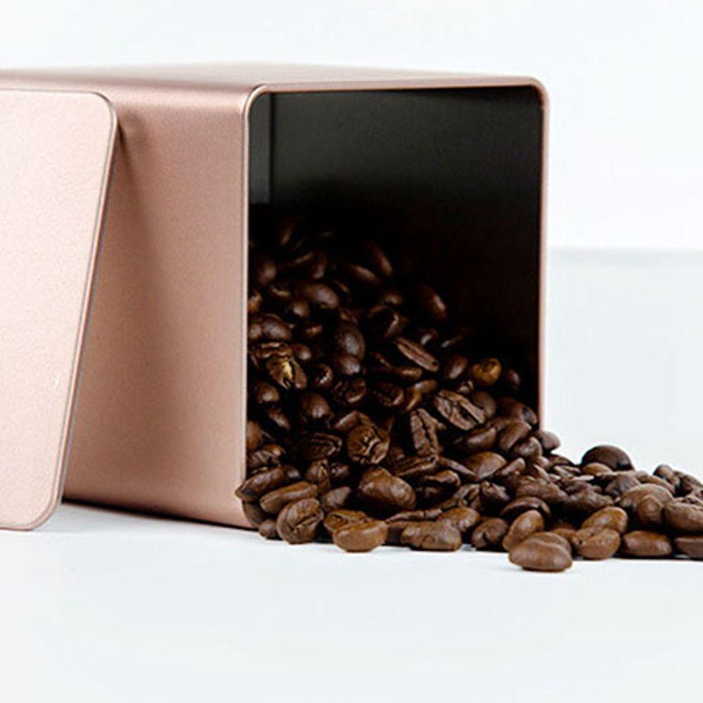 Hộp bao bì trà dalton hộp thiếc rỗng dahongpao kẹo gia vị nhà bếp hũ vuông hộp quà