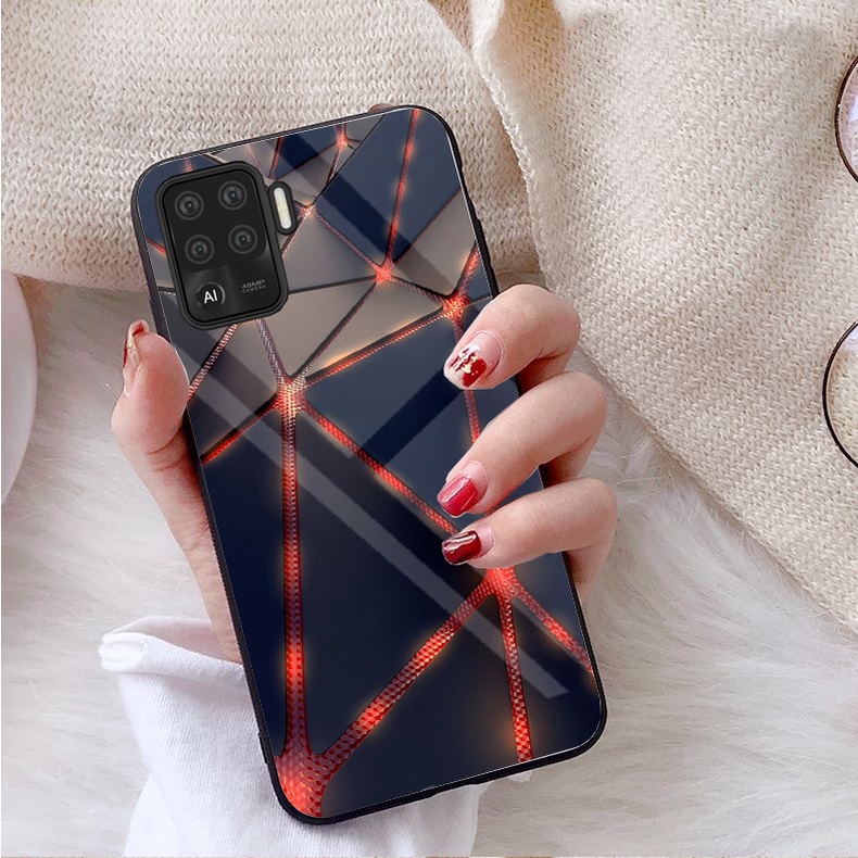 Ốp Lưng OPPO A94 Mặt kính gương sáng bóng cao cấp