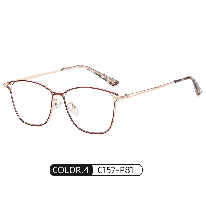 Mắt kính gọng kim loại chống ánh sáng xanh ZELIN phong cách âu mỹ wh547