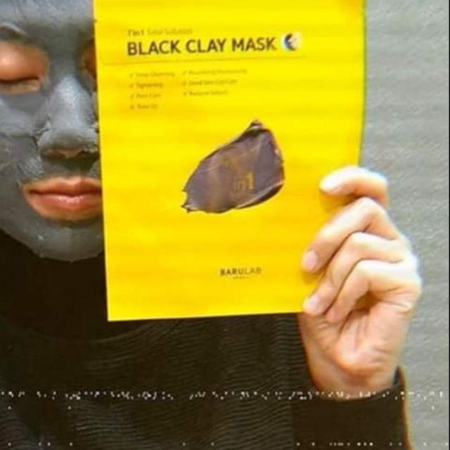 Hộp 5m MẶT NẠ ĐẤT SÉT ĐEN 7 IN 1 TOTAL SOLUTION BLACK CLAY MASK | BigBuy360 - bigbuy360.vn
