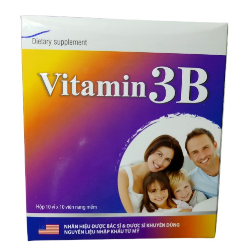 Viên uống bổ sung vitamin 3B USA Giúp bồi bổ sức khỏe, hỗ trợ bổ thần kinh, giảm đau xương khớp hộp 100v | BigBuy360 - bigbuy360.vn