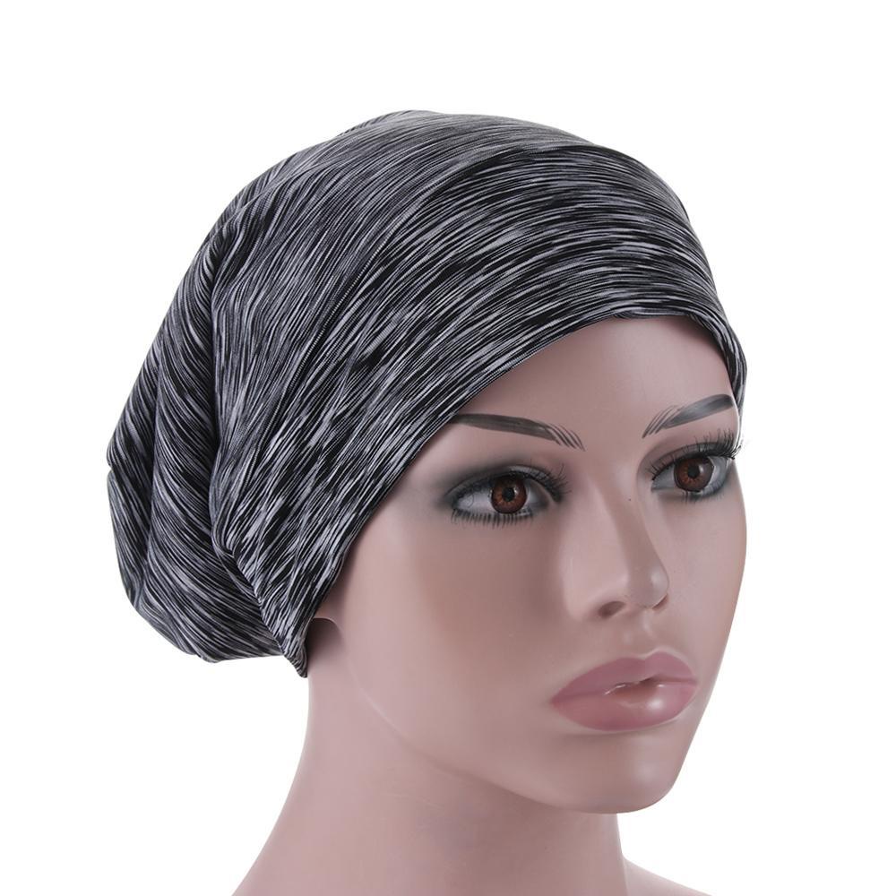 Maxg Mũ Trùm Đầu Kiêm Khăn Choàng Cổ Vải Satin Điều Chỉnh Được Tạo Kiểu Tóc Chemo Thông Dụng