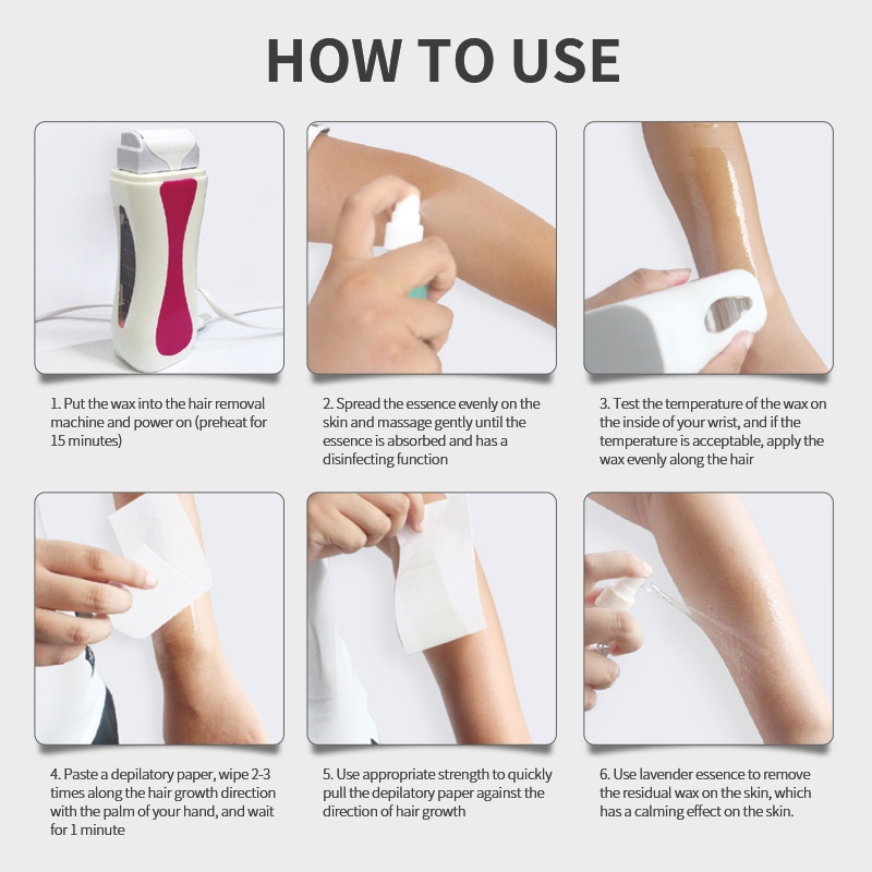 Sáp tẩy lông RUOALL 100g cầm tay tiện dụng