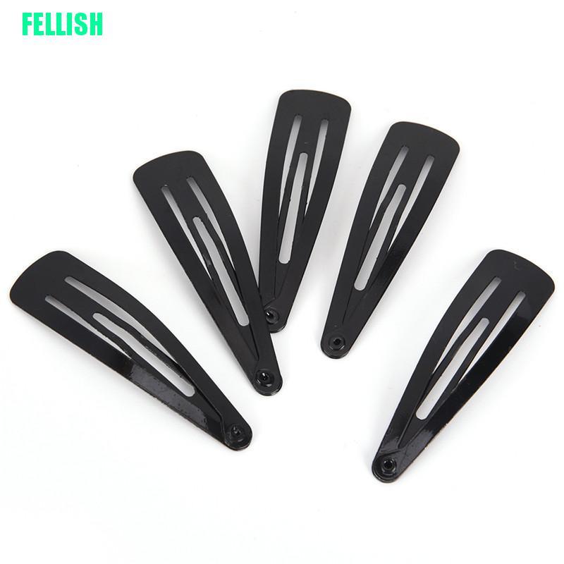 Set 10 Kẹp Tóc Kim Loại Kiểu Dáng Đơn Giản Tiện Dụng Cho Nữ