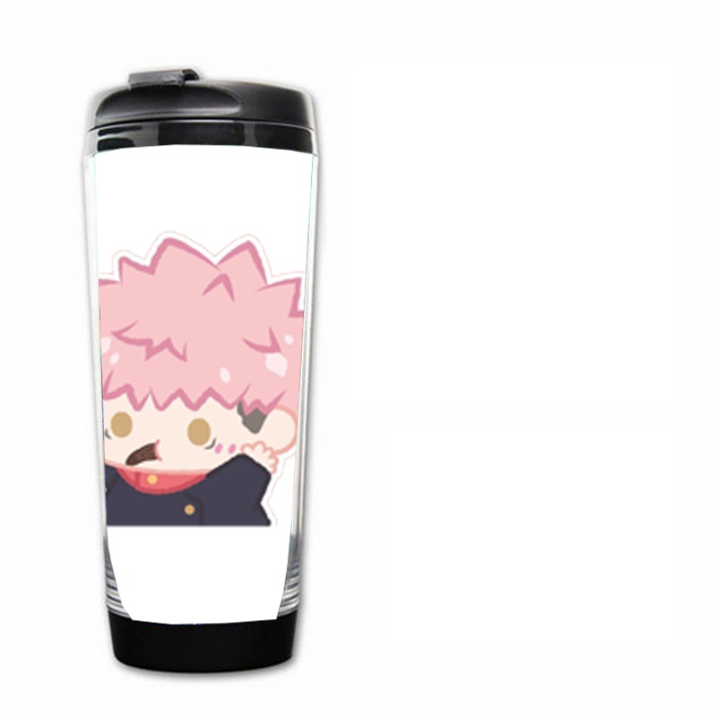 Bình nhựa đựng nước in hình JUJUTSU KAISEN VER TẬP THỂ DỤC anime chibi xinh xắn độc đáo