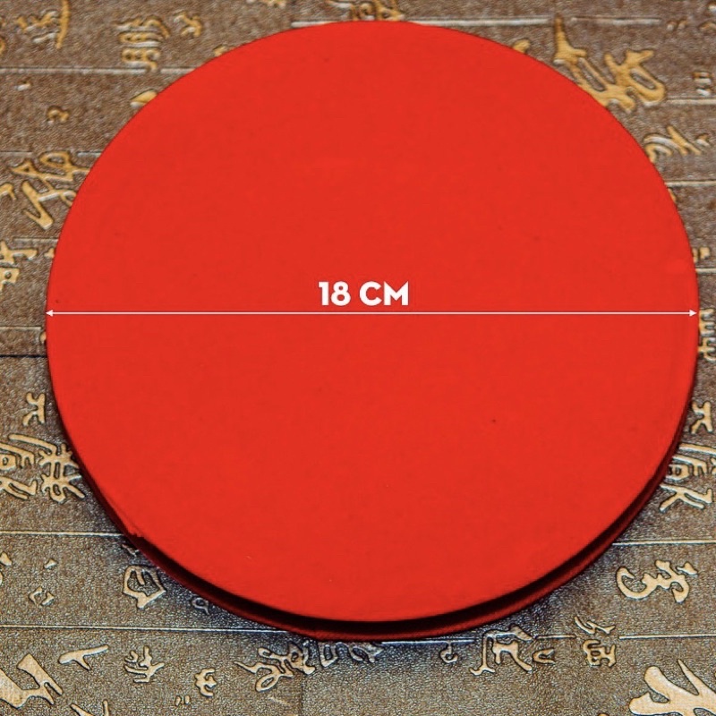 Hộp nhung tròn đựng kiềng cổ cao cấp đường kính 17,5cm