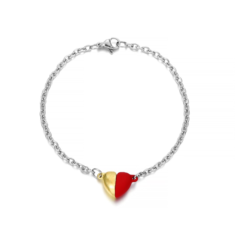 Set 5 khóa nam châm ST.KUNKKA hình trái tim dùng để làm vòng tay/ vòng cổ thời trang