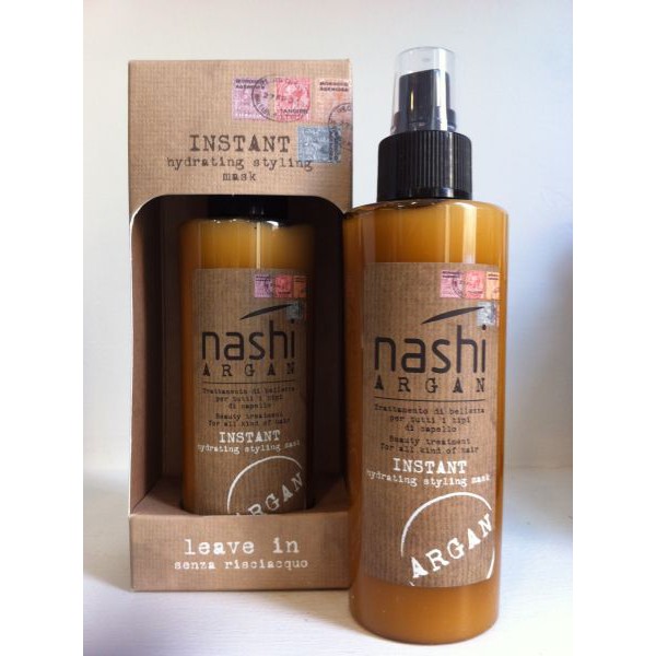 Xả khô (xịt dưỡng) Nashi Argan Instant Mask Styling 150ml nhỏ gọn, hiệu quả trong việc dưỡng tóc hư tổn