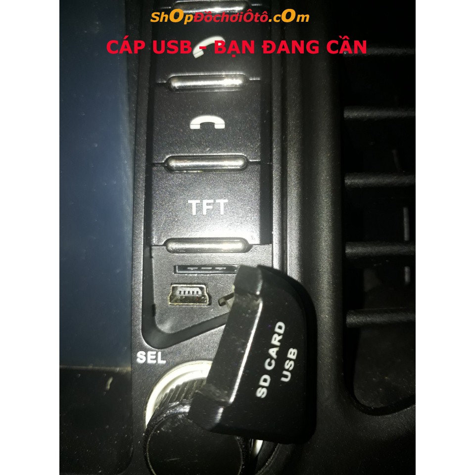 Cáp usb ô tô, dùng cắm thẻ usb nghe nhạc, xem video