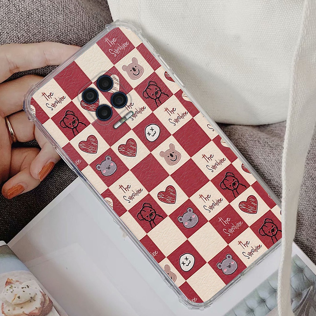 Ốp Vsmart Aris / Aris Pro gấu Bear rick caro vuông thời trang siêu đẹp