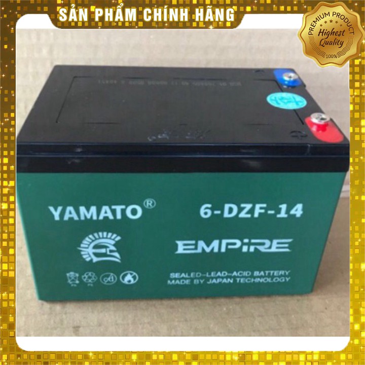 SHOP THẢO TÍN Ắc quy xe đạp điện 12V-14Ah Yamato Emprie CAM KẾT UY TÍN