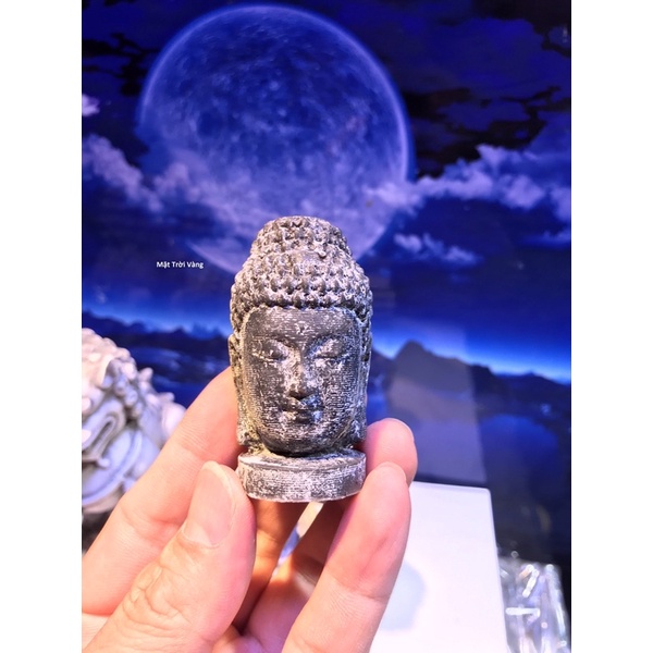 Tượng đầu phật, bán diện mini trang trí tiểu cảnh, hồ cá, non bộ