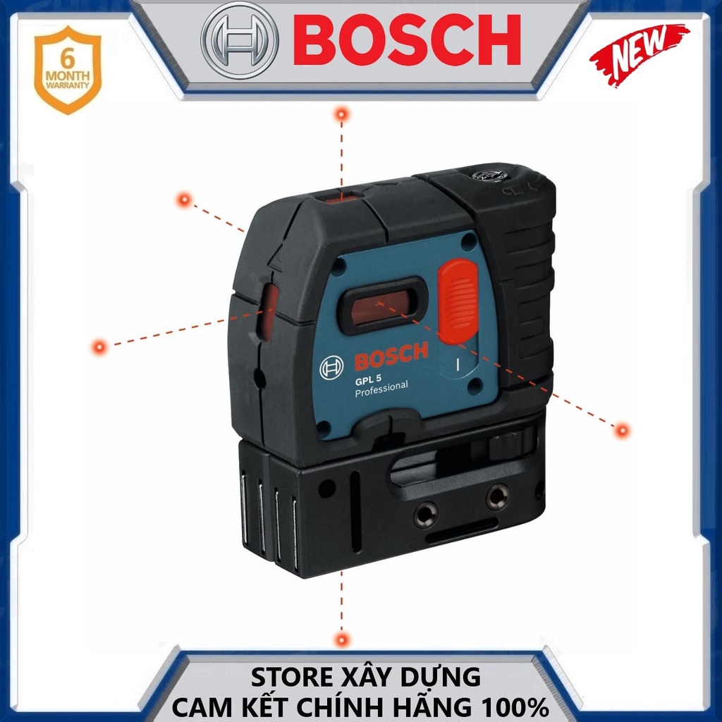 Máy định vị laser 5 điểm Bosch GPL 5 - Chính hãng