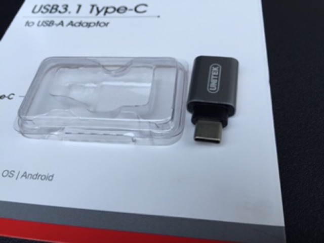 Usb type C to usb 3.0 Unitek , Đầu chuyển đổi TYPE C sang USB 3.0 Unitek Y-A 025CGY