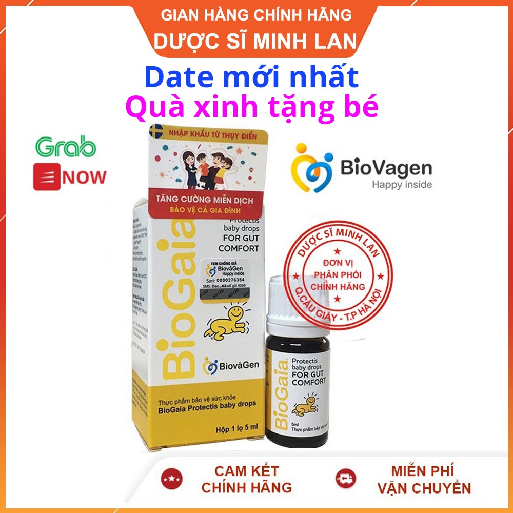 (Date 2023) Biogaia Protectis Drops 5ml Men vi sinh cho trẻ sơ sinh Nhập Khẩu Chính Hãng từ Thuỵ Điển