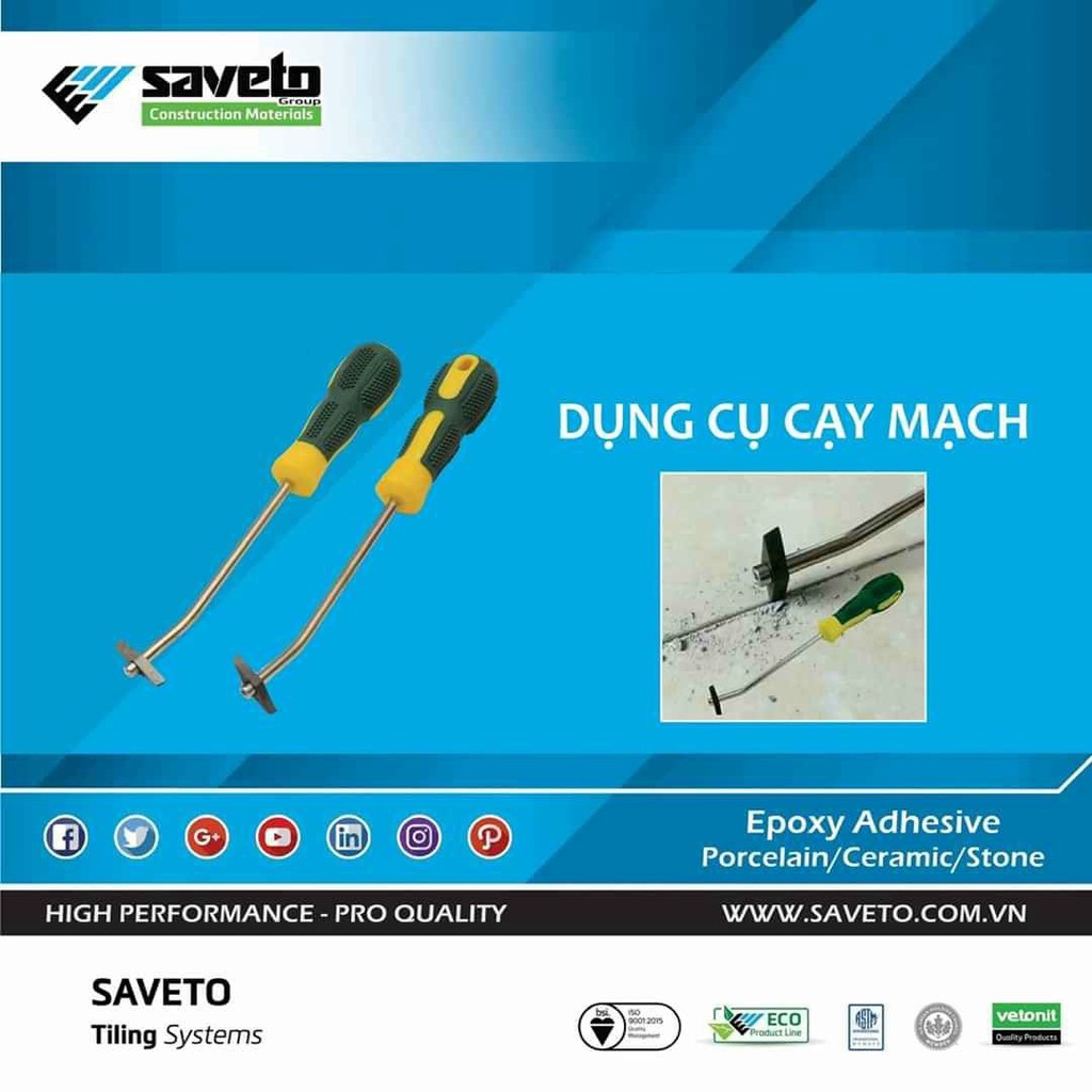 Tua Vít nạo ron gạch cũ, vệ sinh mạch gạch - Saveto