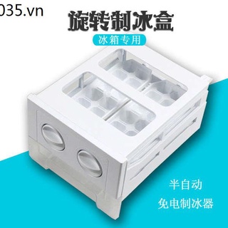 Khay làm đá viên tự động xoay tiện lợi cho tủ lạnh