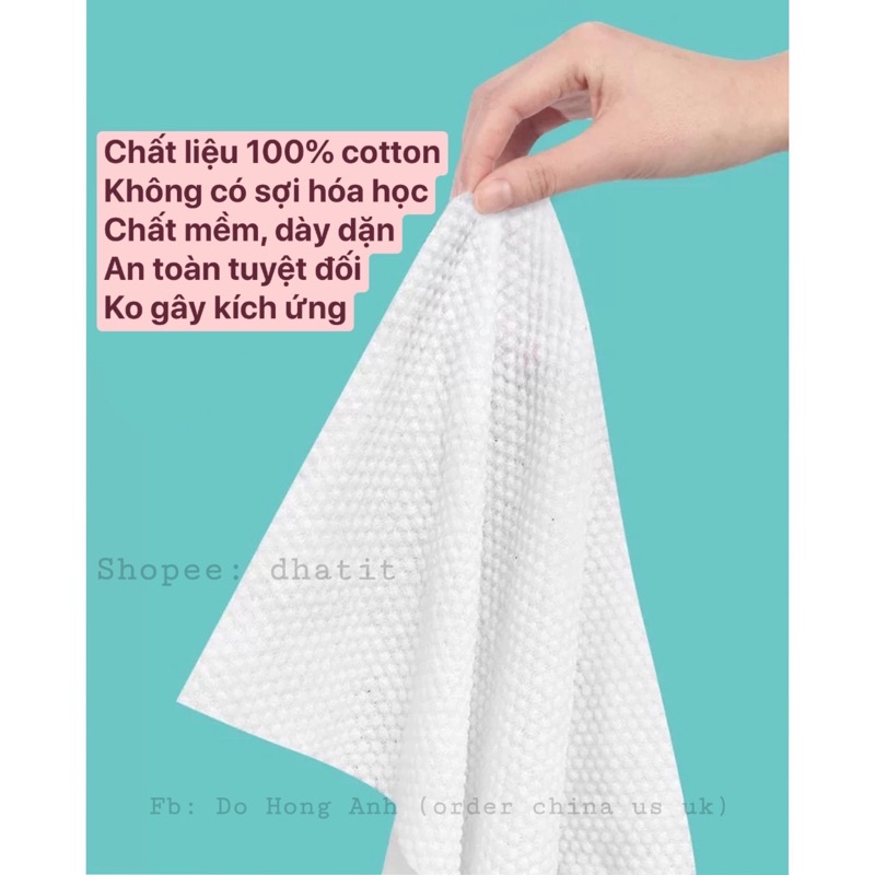 Bịch 110 khăn lau mặt khô dùng 1 lần