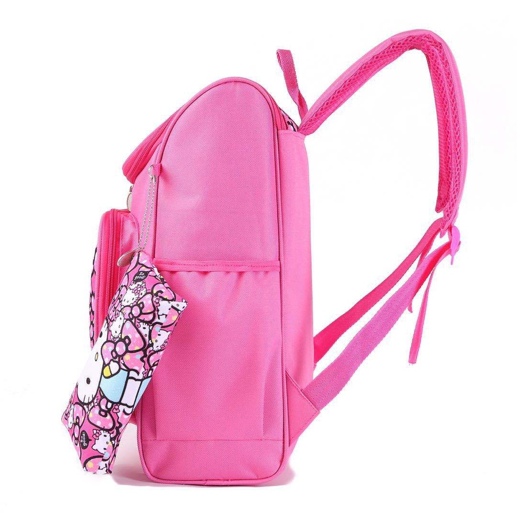 Balo Hello Kitty Màu Hồng Dễ Thương - Balo Đi Học Cho Bé